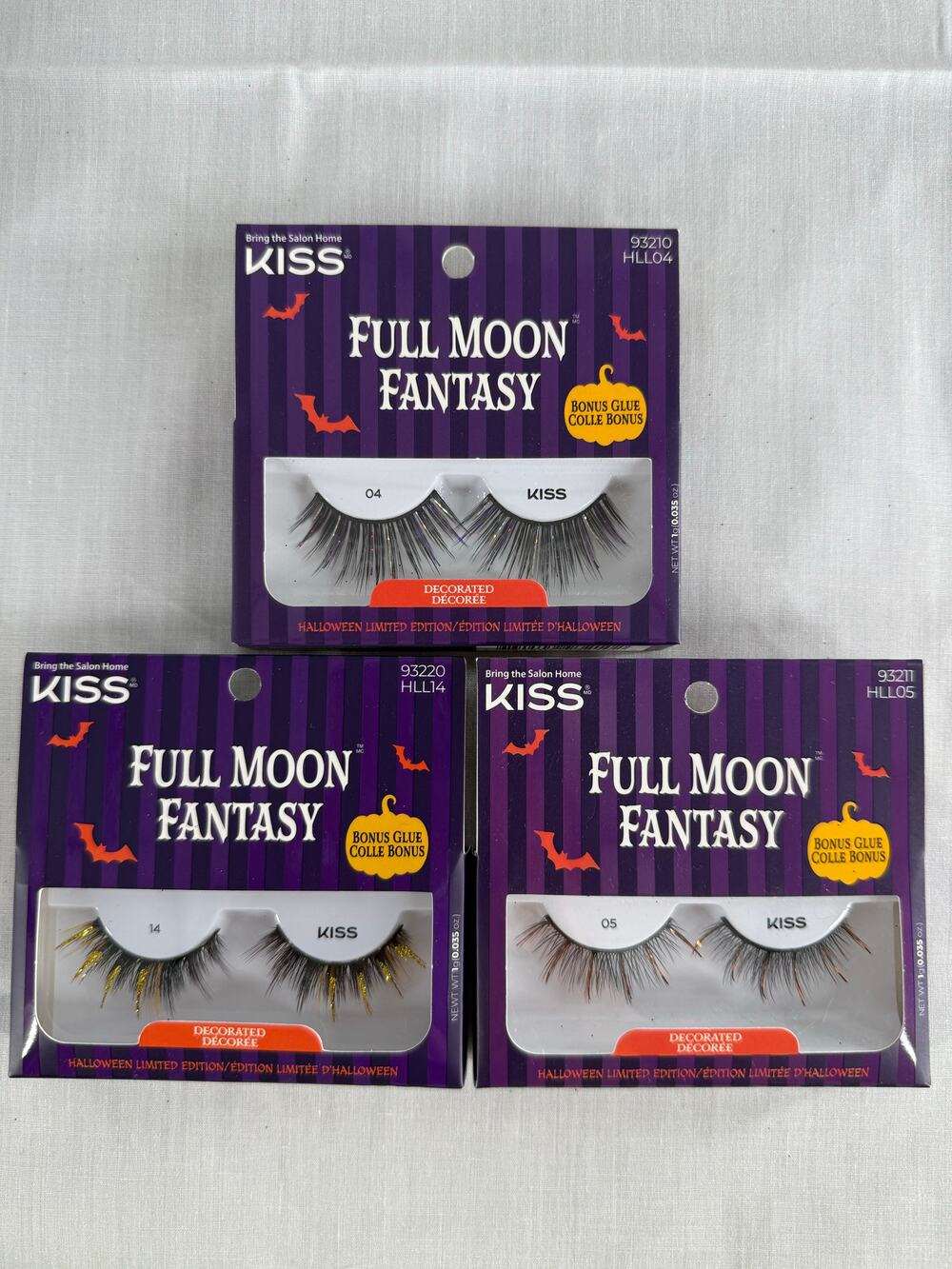 NEW Kiss Halloween Limited Edition Decorated False Lash Full Moon Fantasy